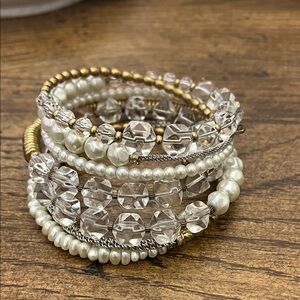 Silpada Gold and Silver Beaded Bracelet